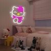 Neon Sign Dimmable Kitty Signs Kawaii Cat Anime Neon Led Sign Room Decor Lights for Girl's Room Child Bedroom Birthday Halloween Christmas Gift 14.7’’x12.5’’ Visit the Cheunyar Store - Image 2