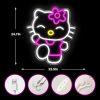 Neon Sign Dimmable Kitty Signs Kawaii Cat Anime Neon Led Sign Room Decor Lights for Girl's Room Child Bedroom Birthday Halloween Christmas Gift 14.7’’x12.5’’ Visit the Cheunyar Store - Image 3