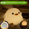 DREAMING MY DREAM Cute Duck Lamp,Duck Night Light,Silicone Squishy Nursery Bedside Lamp,USB Rechargeable Touch Table Lampfor Bedrooms, Living Room Decor Gift Toy - Image 2