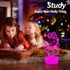 Cat Night Light Cute Night Light - Anime Charater 16 Color Change Decor Kitty Lamp with Remote, Dim, Timer,Kids Gifts for Christmas Birthday - Image 3